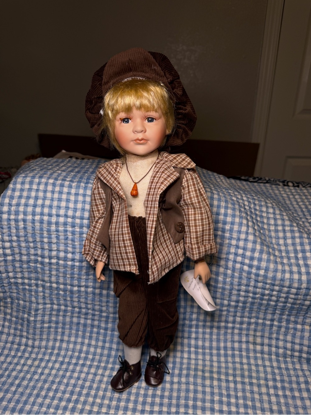 Vintage Top Source "Gift of Time" Porcelain Boy Doll